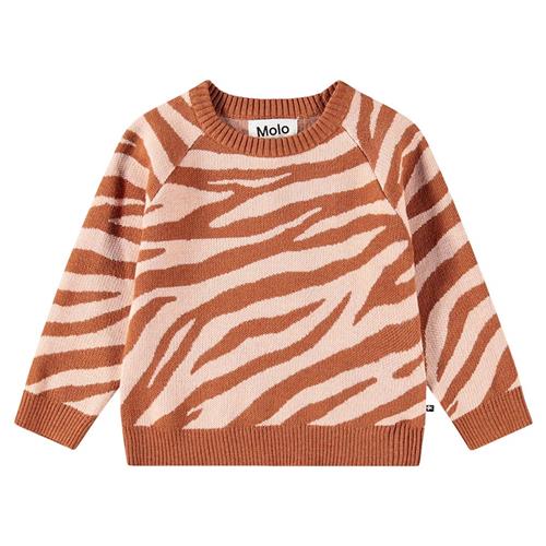 Molo Gilby Strikket Baby Sweater Zebra | Rød | 62 cm