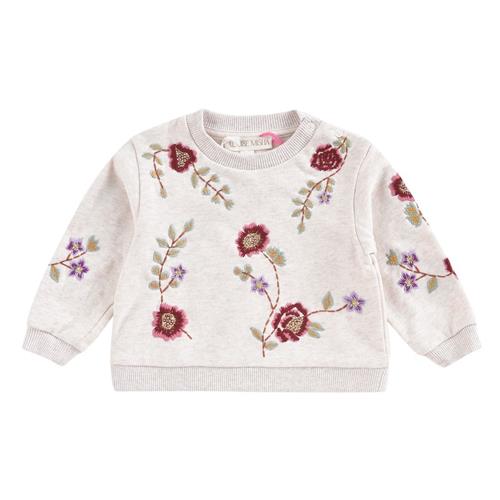 Se Louise Misha Rosalia Baby Sweatshirt Med Blomsterbroderi Beige |  | 12 months ved Babyshop