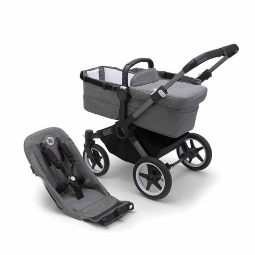 Bugaboo Donkey 5 Klapvogn Graphite/Grey Melange | Grå | 0-3