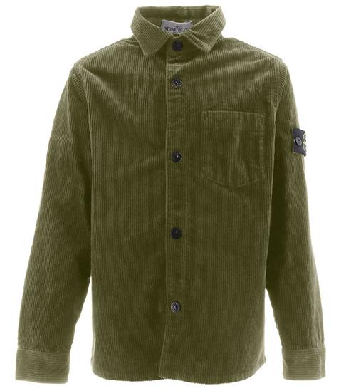 Stone Island Stone Island Overshirt - FlÃ¸jl - Sage