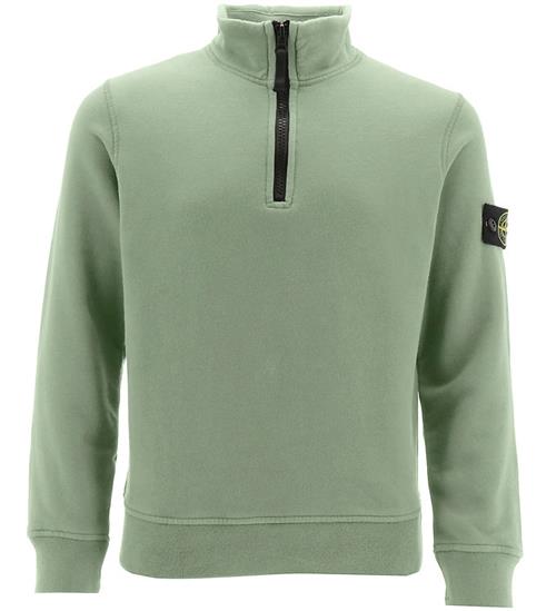 Stone Island Stone Island Sweatshirt m. LynlÃ¥s - Sage