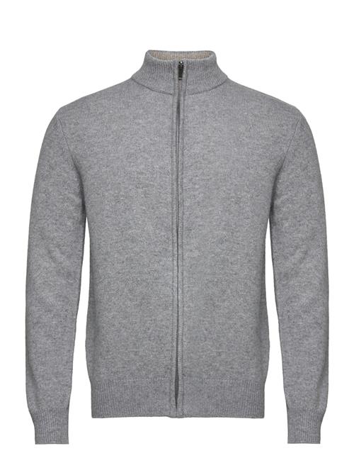 Hackett London Lambswool Fzip Hackett London Grey