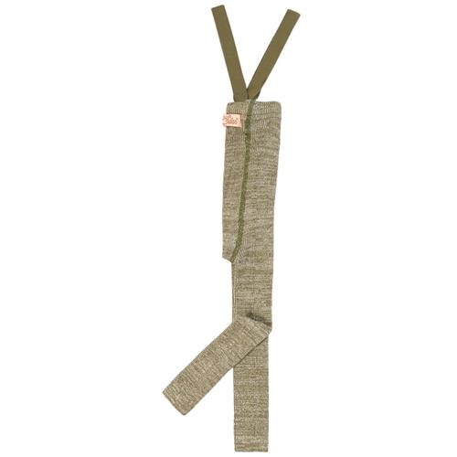 Se Silly Silas GOTS Fodsløse strømpebukserer Creamy Olive | Grønn | 6-12 months ved Babyshop