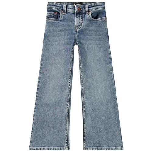 Molo GOTS Asta Jeans Worn Denim | Blå | 92 cm