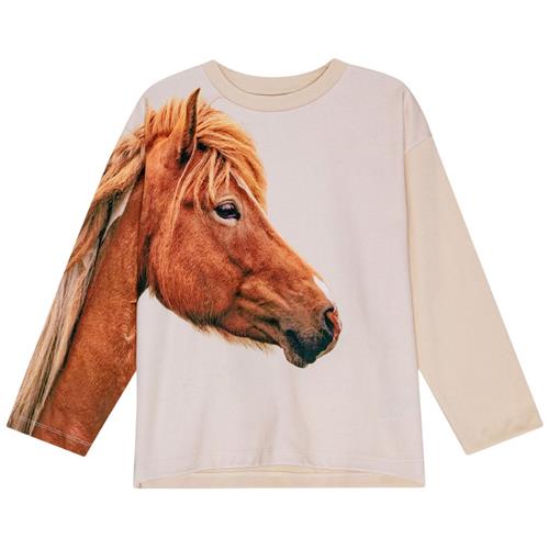 Molo GOTS Mountoo Sweatshirt Pony Friend | Beige | 92 cm