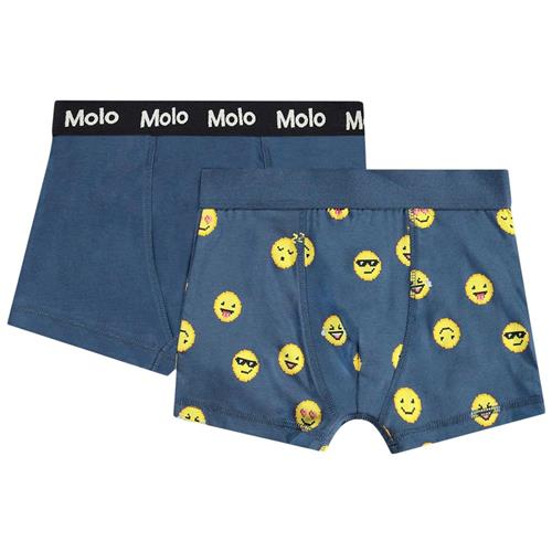 Molo 2-pak GOTS Justin Boxers Calm Pixels | Blå | 110/116 cm