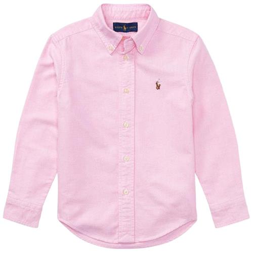 Se Ralph Lauren Logo Skjorte New Rose | Lyserød | 88-93 cm ved Babyshop