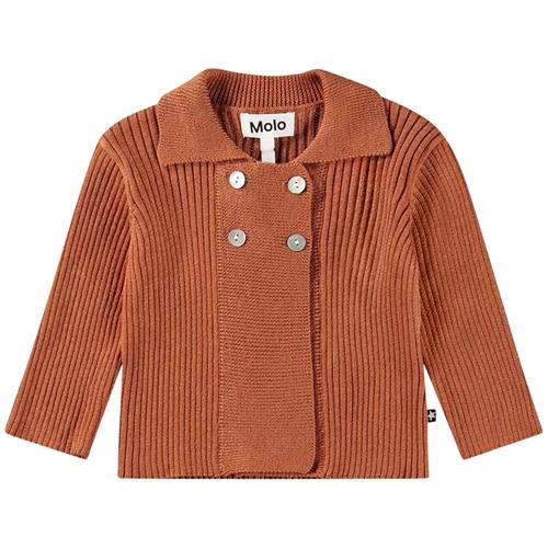 Se Molo Gael Cardigan Brown Sugar | Brun | 62 cm ved Babyshop