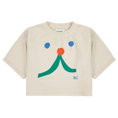 Bobo Choses Funny Face Kortærmet Sweatshirt Beige | Beige | 10-11 years