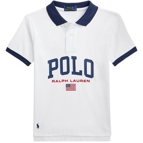 Se Ralph Lauren Logo Poloshirt Hvid | Hvid | 94-100 cm ved Babyshop