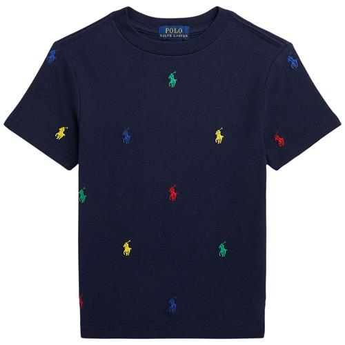 Ralph Lauren Broderet Logo T-shirt Navyblå | Marine blå | 88-93 cm