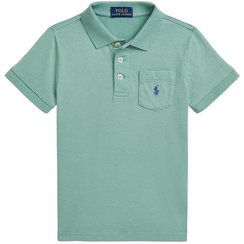 Se Ralph Lauren Logo Poloshirt Faded Mint | Grønn | 102-108 cm ved Babyshop