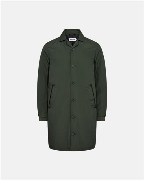 Trenchcoat | 100 polyester  | Grøn