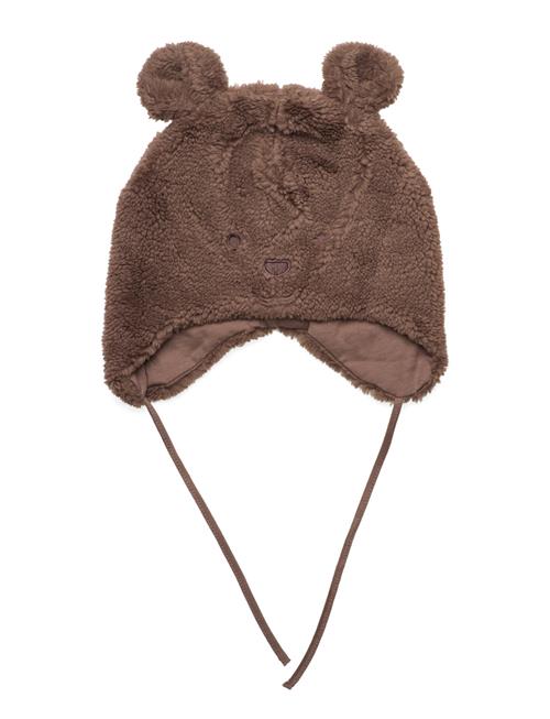 Lindex Babycap In Pile W Ears Lindex Brown