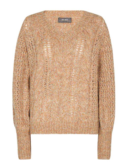 Se MOS MOSH Mmimma V-Neck Knit MOS MOSH Beige ved Booztlet