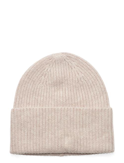 Davida Cashmere Fold Rib Cap Davida Cashmere Beige