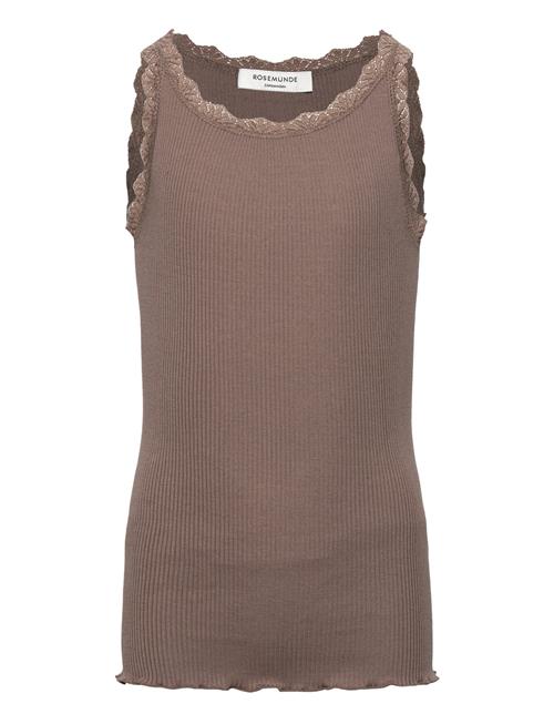 Beatha Silk Top W/ Lace Rosemunde Kids Beige