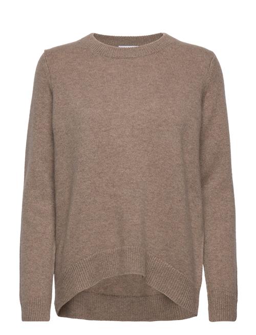 Davida Cashmere Straight O-Neck Sweater Davida Cashmere Beige