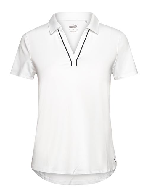 Se PUMA Golf W Cloudspun Piped Ss Polo PUMA Golf White ved Booztlet