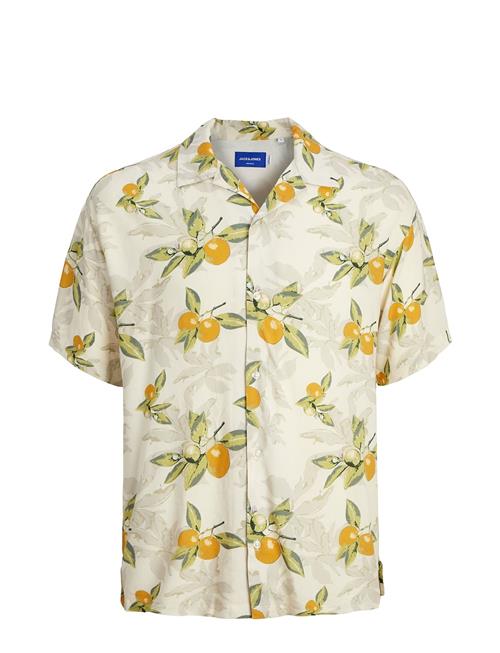 Jack & Jones Jorluke Tampa Aop Shirt Ss Sn Jack & J S Cream