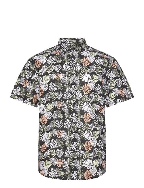 Relaxed Printed Slubyarn Shirt Tom Tailor Black