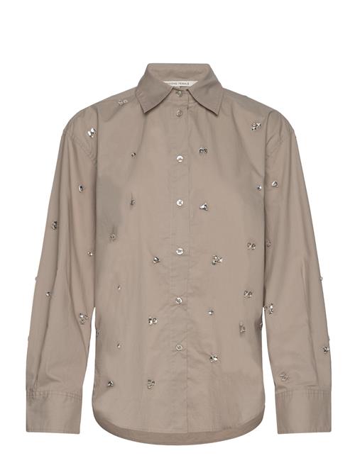 Calli Classic Shirt Second Female Brown