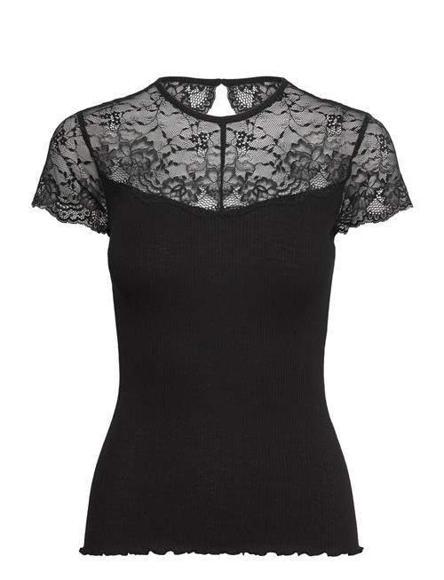 Se RM By Rosemunde Rmwbea Lace Heartshape Ss Top RM By Rosemunde Black ved Booztlet