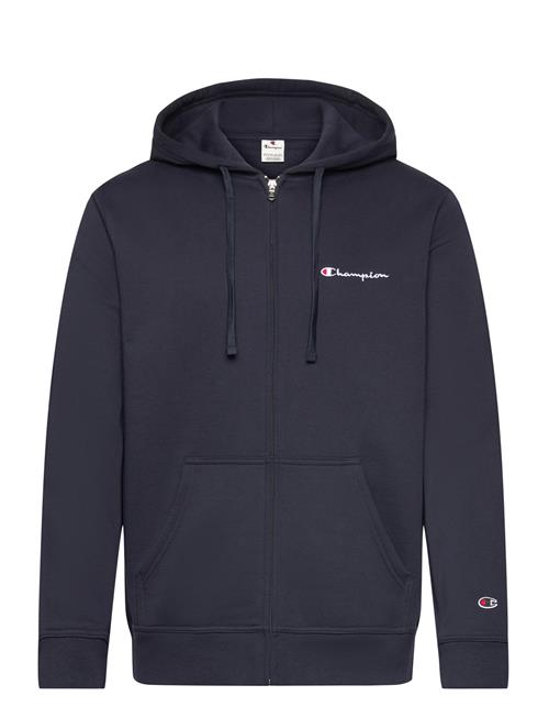 Se Champion Full Zip Hoodie Sweatshirt Champion Navy ved Booztlet