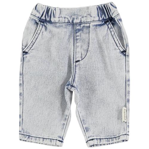 Se Piupiuchick Babybukser Washed Light Blue Denim | Blå | 24 months ved Babyshop