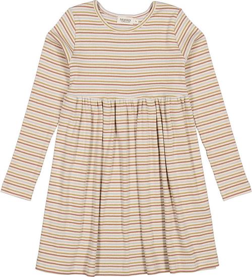 MarMar Kjole - Rib - Denka - Antumn Stripe Mix