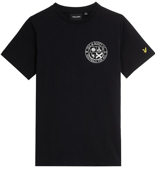 Lyle & Scott Lyle & Scott T-shirt - Football Logo - Jet Black