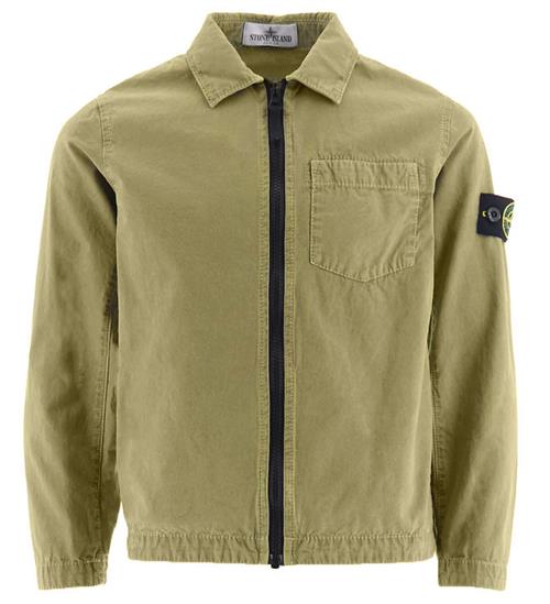 Se Stone Island Jakke - Overshirt - Sage ved KidsWorld