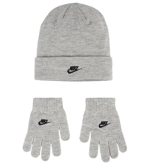 Se Nike Hue/Handsker - Strik - Dark Grey Heather ved KidsWorld