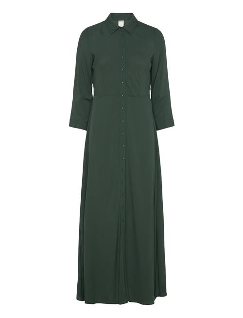 YAS Yassavanna Long Shirt Dress S. Noos YAS Green