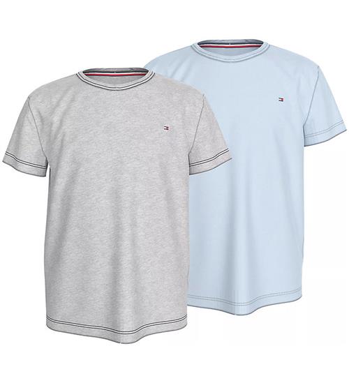 Tommy Hilfiger Tommy Hilfiger T-shirt - 2-pak - Breezy Blue/Grey Heather