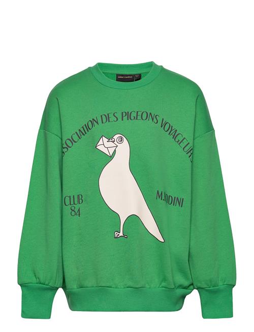 Se Mini Rodini Pigeons Sp Sweatshirt Mini Rodini Green ved Booztlet