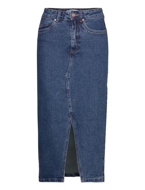 Vero Moda Vmveri Hr Calf Denim Skirt Ga Mix Noos Vero Moda Blue