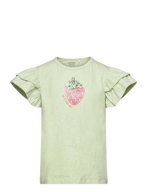 Se Minymo T-Shirt Ss Minymo Green ved Booztlet