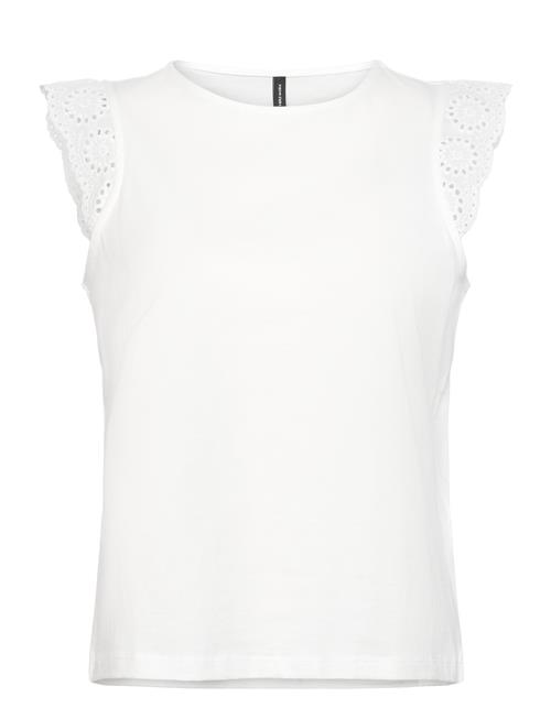 Se Vero Moda Vmemily Sl Gathering Top Jrs Noos Vero Moda White ved Booztlet