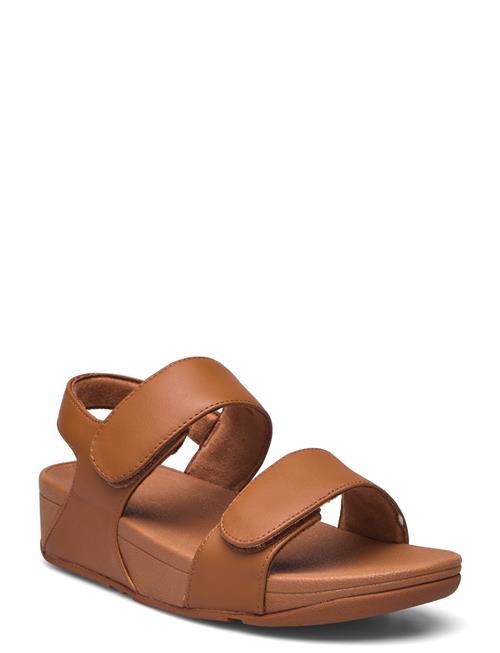 Se FitFlop Lulu Adjustable Leather Back-Strap Sandals FitFlop Brown ved Booztlet