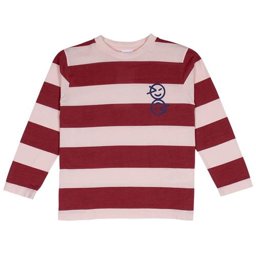 Se Wynken Stribet Langærmet T-shirt Ecru/Collage Red | Rød | 8 years ved Babyshop