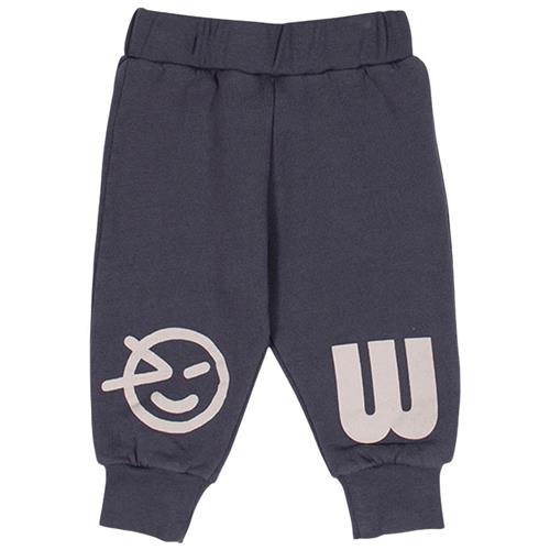 Se Wynken Mini Logo Joggingbukser Slate | Grå | 12 months ved Babyshop