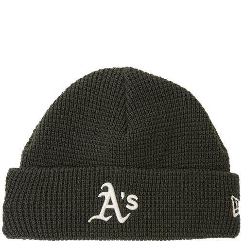 New Era A's Short Cuff Beanie Grøn