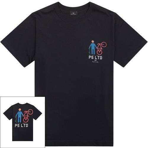 Se Ps By Paul Smith - LTD Bike T-Shirt ved Kaufmann