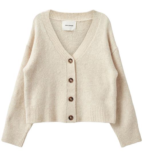 Se Sofie Schnoor Cardigan - Strik - Leva - Off White ved KidsWorld