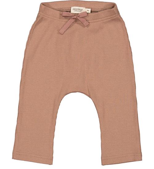 Se MarMar Bukser - Pico - Rib - Modal - Powder Taupe ved KidsWorld