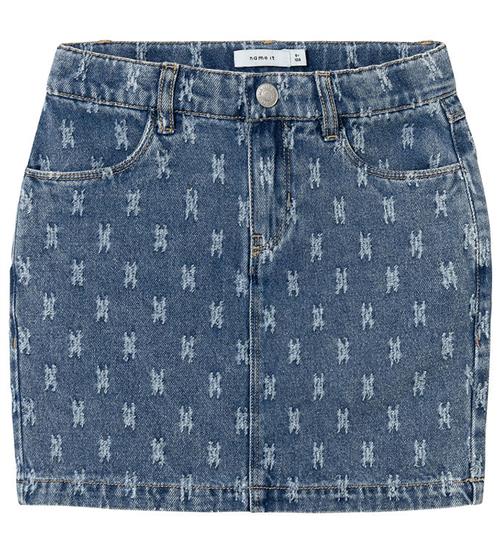 Name It Name It Nederdel - NkfBente - Dark Blue Denim m. MÃ¸nster