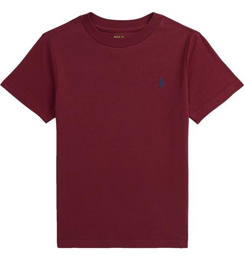 Se Polo Ralph Lauren Polo Ralph Lauren T-Shirt - BordeauxrÃ¸d ved KidsWorld