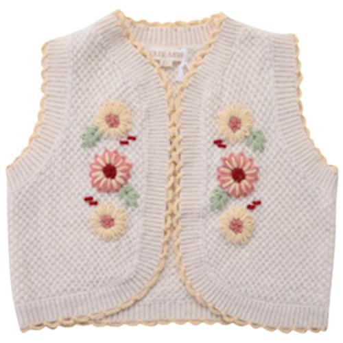 Se Louise Misha Sylna Strikket Vest Cremefarvet |  | 5 years ved Babyshop