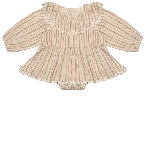 Se Louise Misha India Stribet Bodykjole Cremefarvet |  | 12 months ved Babyshop